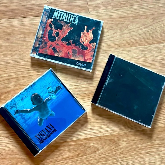 Other - 3 CD Bundle Metallica Black Album and Load, Nirvana Nevermind 1991 Releaase